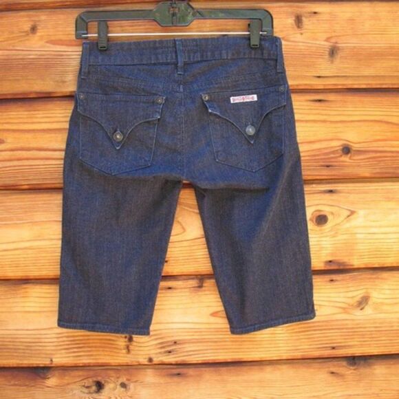 Hudson Dark Denim Low Rise Shorts 25 - Picture 6 of 8